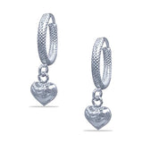 Taraash silver hoops earrings