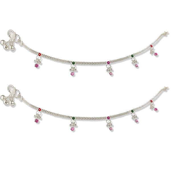 Taraash 925 Sterling Silver Charms Anklets For Women - Taraash