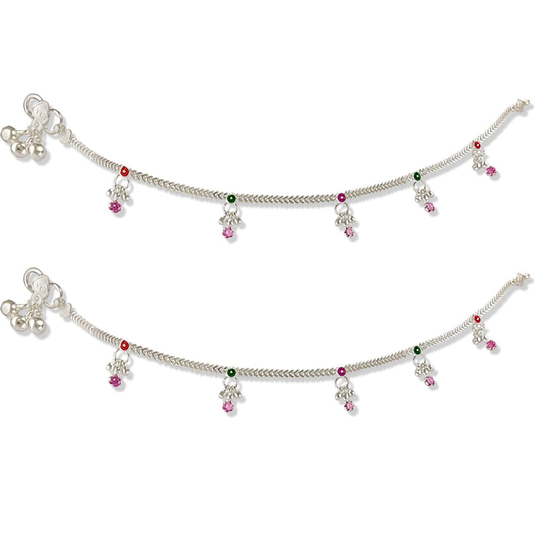 Taraash 925 Sterling Silver Charms Anklets For Women - Taraash