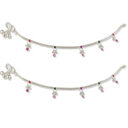 Taraash 925 Sterling Silver Charms Anklets For Women - Taraash