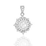 Load image into Gallery viewer, Taraash 925 Sterling Silver Classic with Cz With Pearl Combo Pendant With Chain For Women COMBO PDCH 177 - Taraash