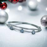 Load image into Gallery viewer, Taraash 925 Sterling Silver Clove Design Bangle For Women - Taraash