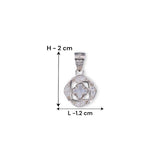 Taraash 925 Sterling Silver Clover Shape Pendant For Women - Taraash