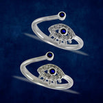 Load image into Gallery viewer, Taraash 925 Sterling Silver Colorful Evil Eye Toe Ring For Women - Taraash