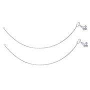 Taraash 925 Sterling Silver Combo of Anklet & Toe Ring COMBO ANTR 03 - Taraash