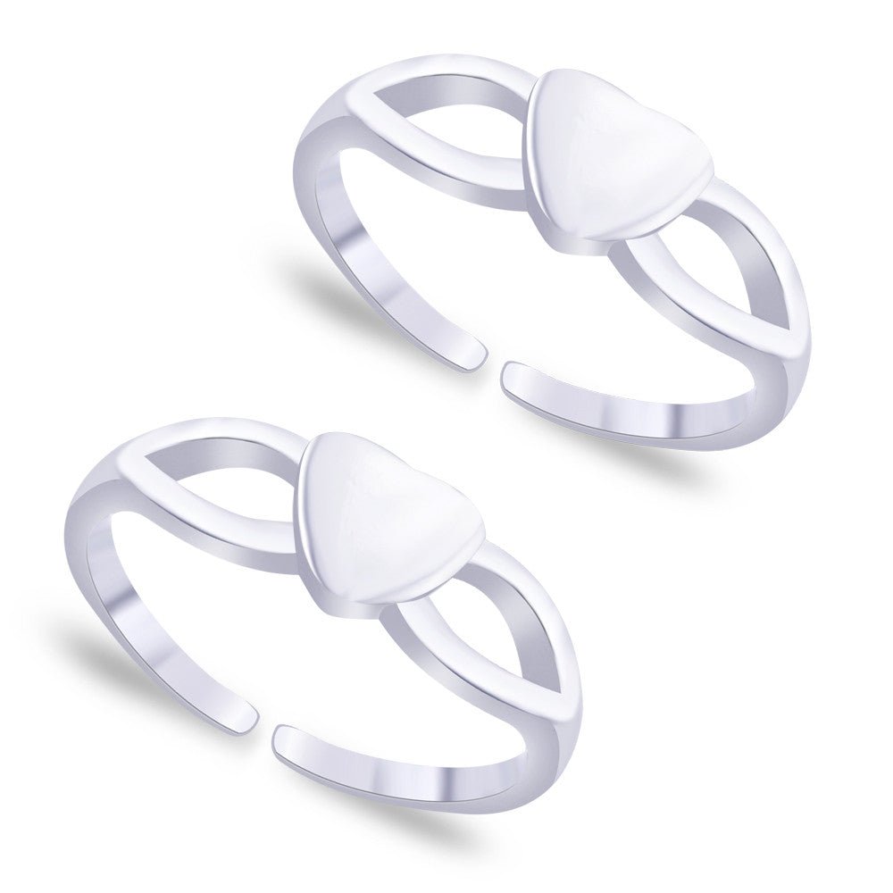 Taraash 925 Sterling Silver Combo of Anklet & Toe Ring COMBO ANTR 04 - Taraash