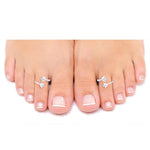 Load image into Gallery viewer, Taraash 925 Sterling Silver Combo of Anklet &amp; Toe Ring COMBO ANTR 05 - Taraash