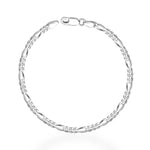 Load image into Gallery viewer, TARAASH 925 Sterling Silver Combo Of Figaro And Multichain Bracelets For Couple - Taraash
