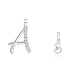 Load image into Gallery viewer, Taraash 925 Sterling Silver Couple Alphabet Pendants &quot;A&quot; and &quot;S&quot; Initial Letter Pendants - Taraash
