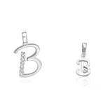 Load image into Gallery viewer, Taraash 925 Sterling Silver Couple Alphabet Pendants &quot;B&quot; and &quot;B&quot; Initial Letter Pendants - Taraash
