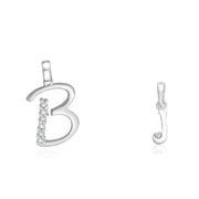 Taraash 925 Sterling Silver Couple Alphabet Pendants 