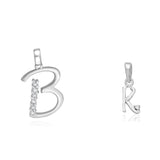 Taraash 925 Sterling Silver Couple Alphabet Pendants "B" and "K" Initial Letter Pendants - Taraash