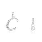 Load image into Gallery viewer, Taraash 925 Sterling Silver Couple Alphabet Pendants &quot;C&quot; and &quot;S&quot; Initial Letter Pendants - Taraash
