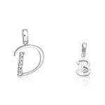 Load image into Gallery viewer, Taraash 925 Sterling Silver Couple Alphabet Pendants &quot;D&quot; and &quot;B&quot; Initial Letter Pendants - Taraash
