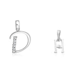 Load image into Gallery viewer, Taraash 925 Sterling Silver Couple Alphabet Pendants &quot;D&quot; and &quot;H&quot; Initial Letter Pendants - Taraash
