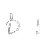 Taraash 925 Sterling Silver Couple Alphabet Pendants "D" and "J" Initial Letter Pendants - Taraash