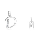 Load image into Gallery viewer, Taraash 925 Sterling Silver Couple Alphabet Pendants &quot;D&quot; and &quot;M&quot; Initial Letter Pendants - Taraash
