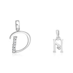 Load image into Gallery viewer, Taraash 925 Sterling Silver Couple Alphabet Pendants &quot;D&quot; and &quot;N&quot; Initial Letter Pendants - Taraash
