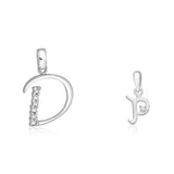 Taraash 925 Sterling Silver Couple Alphabet Pendants "D" and "P" Initial Letter Pendants - Taraash