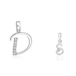 Load image into Gallery viewer, Taraash 925 Sterling Silver Couple Alphabet Pendants &quot;D&quot; and &quot;S&quot; Initial Letter Pendants - Taraash

