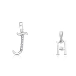 Load image into Gallery viewer, Taraash 925 Sterling Silver Couple Alphabet Pendants &quot;J&quot; and &quot;H&quot; Initial Letter Pendants - Taraash
