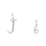 Taraash 925 Sterling Silver Couple Alphabet Pendants "J" and "S" Initial Letter Pendants - Taraash