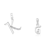 Load image into Gallery viewer, Taraash 925 Sterling Silver Couple Alphabet Pendants &quot;K&quot; and &quot;G&quot; Initial Letter Pendants - Taraash
