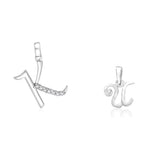 Load image into Gallery viewer, Taraash 925 Sterling Silver Couple Alphabet Pendants &quot;K&quot; and &quot;U&quot; Initial Letter Pendants - Taraash
