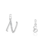 Load image into Gallery viewer, Taraash 925 Sterling Silver Couple Alphabet Pendants &quot;N&quot; and &quot;S&quot; Initial Letter Pendants - Taraash
