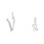 Load image into Gallery viewer, Taraash 925 Sterling Silver Couple Alphabet Pendants &quot;V&quot; and &quot;R&quot; Initial Letter Pendants - Taraash
