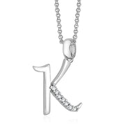 Taraash 925 Sterling Silver Couple Pendants Combo With Cz Alphabet And Heart Locket. - Taraash