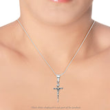 Taraash 925 sterling silver cross pendant for unisex PD0576A - Taraash