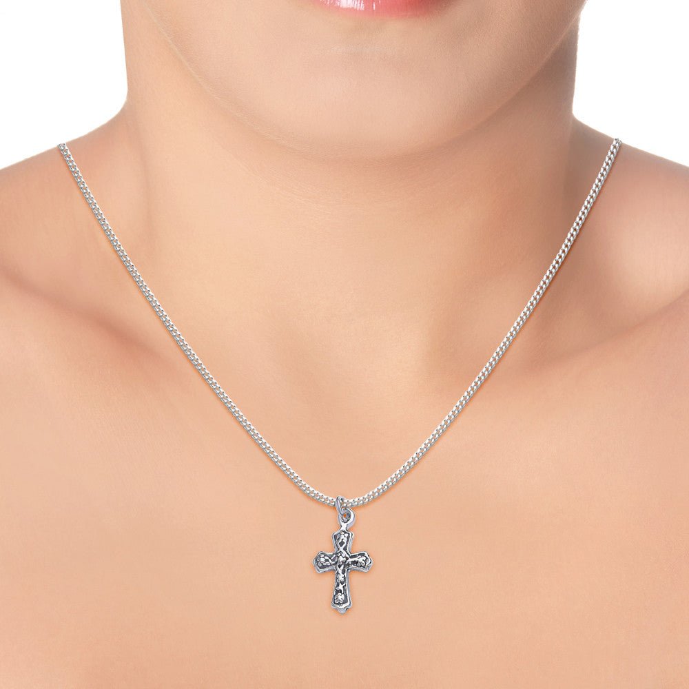 Taraash 925 Sterling Silver Cross Pendant set for women COMBO PDCH 17 - Taraash