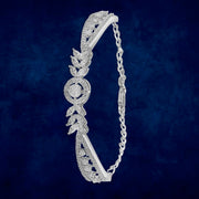 Taraash 925 Sterling Silver Cuff CZ Bangle For Women - Taraash