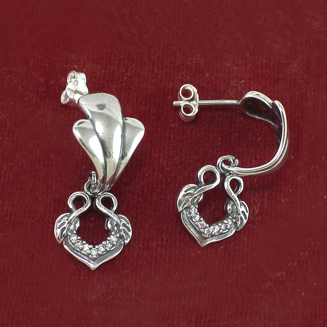 Taraash 925 Sterling Silver Cutwork Earrings For Women - Taraash