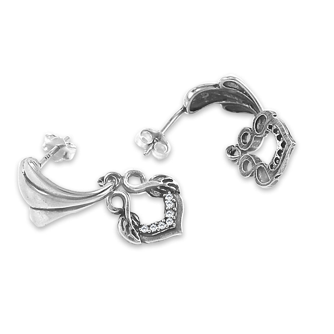 Taraash 925 Sterling Silver Cutwork Earrings For Women - Taraash
