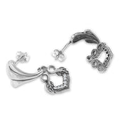 Taraash 925 Sterling Silver Cutwork Earrings For Women - Taraash