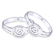 Taraash 925 Sterling Silver Cutwork toe ring for women LR0661S - Taraash