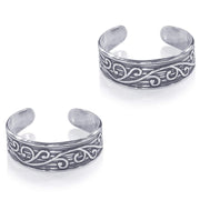 Taraash 925 Sterling Silver Cutwork Toe Ring For Women LR1156A - Taraash