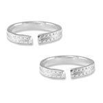 Load image into Gallery viewer, Taraash 925 Sterling Silver Cutwork Toe Ring | Silver Metti for women | Silver Toe Ring For Women - Taraash