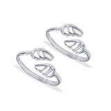 Taraash 925 Sterling Silver Cutwork Toe Rings For Women LR1184S - Taraash