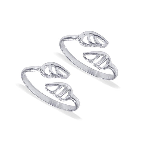 Taraash 925 Sterling Silver Cutwork Toe Rings For Women LR1184S - Taraash