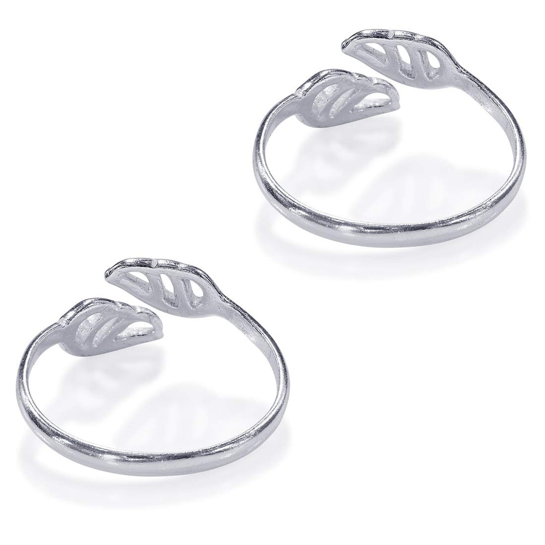 Taraash 925 Sterling Silver Cutwork Toe Rings For Women LR1184S - Taraash
