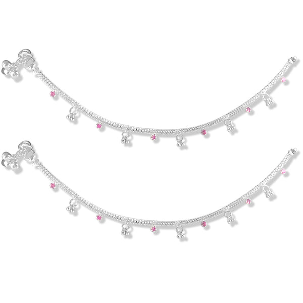 Taraash 925 Sterling Silver CZ Anklets For Women - Taraash