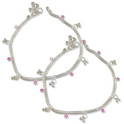 Taraash 925 Sterling Silver CZ Anklets For Women - Taraash
