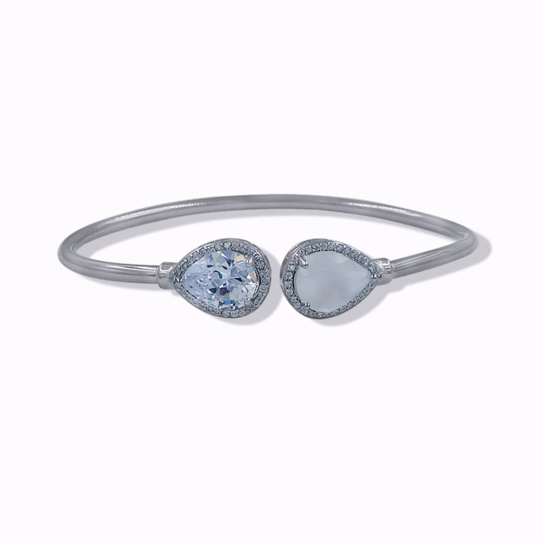 Taraash 925 Sterling Silver CZ Bangle For Women - Taraash