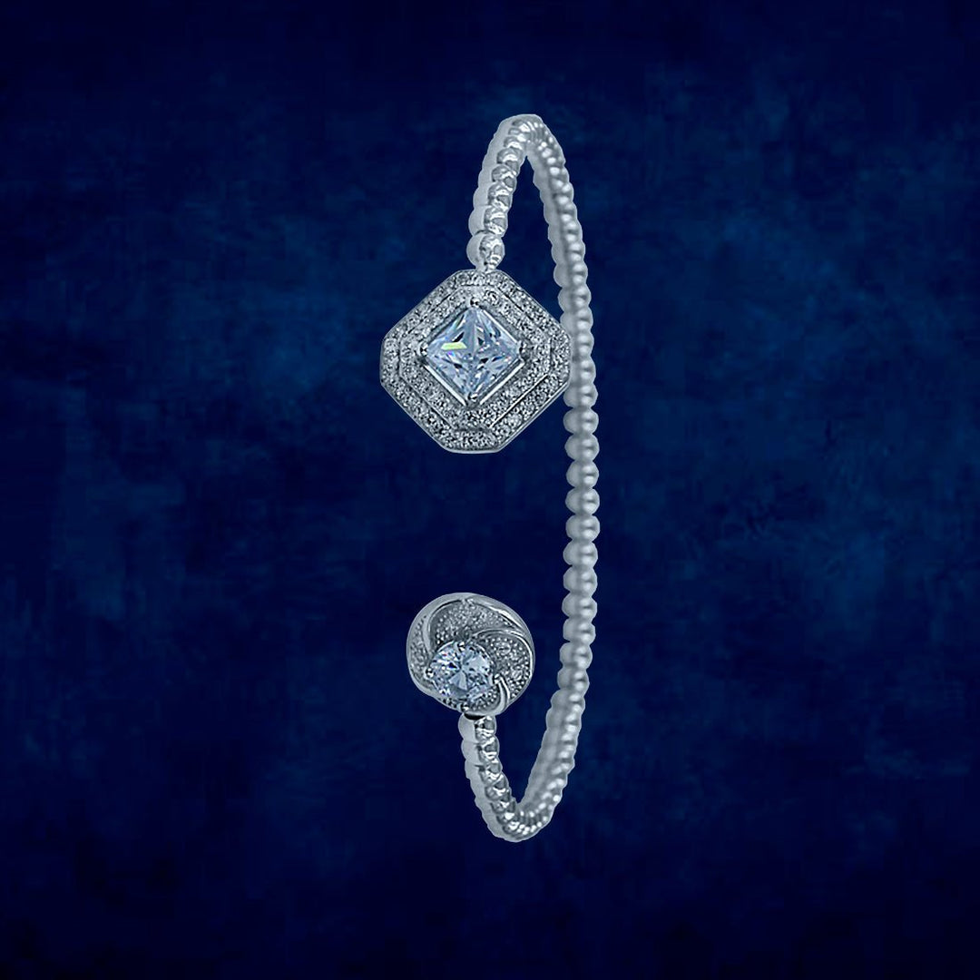 Taraash 925 Sterling Silver CZ Bangle For Women - Taraash