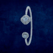 Taraash 925 Sterling Silver CZ Bangle For Women - Taraash