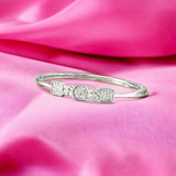 Taraash 925 Sterling Silver CZ Bangle For Women - Taraash
