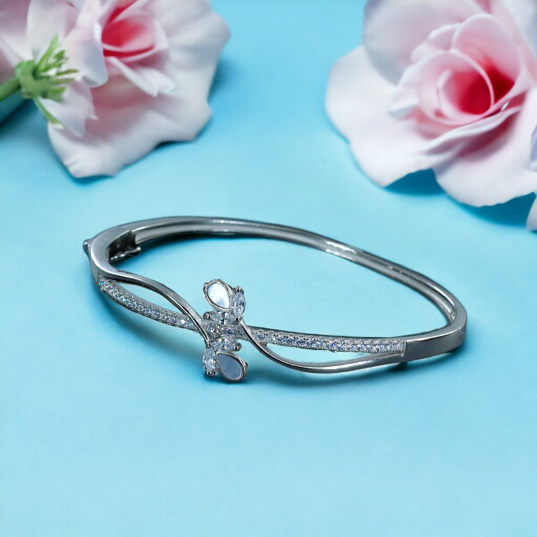 Taraash 925 Sterling Silver CZ Bangle For Women - Taraash